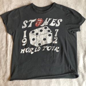 Vintage Rolling Stones crop tee